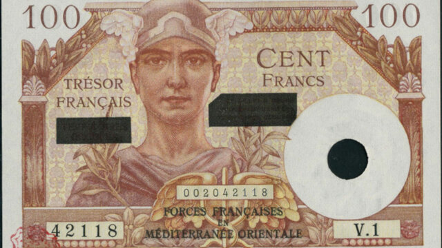 100 francs Suez type 1956