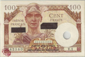 100 francs Suez type 1956