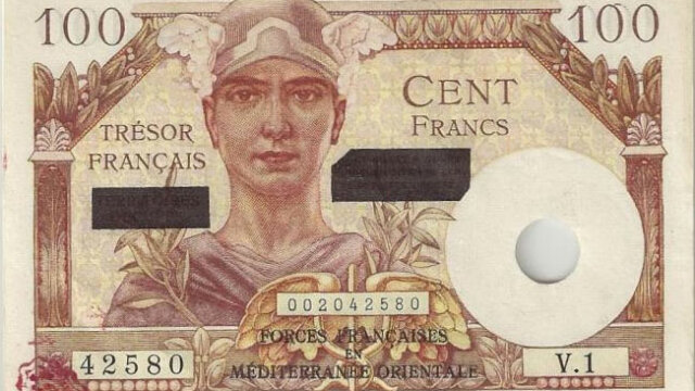 100 francs Suez type 1956