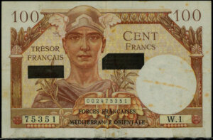 100 francs Suez type 1956