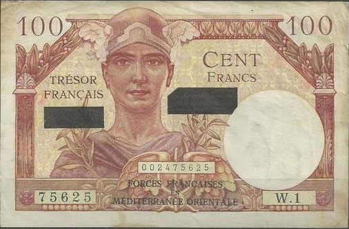 100 francs Suez type 1956