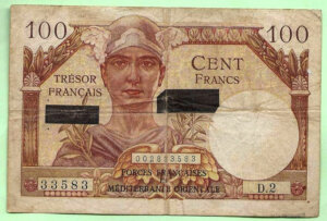 100 francs Suez type 1956