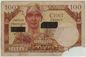 100 francs Suez type 1956