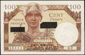 100 francs Suez type 1956