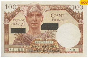 100 francs Suez type 1956