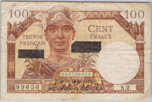 100 francs Suez type 1956