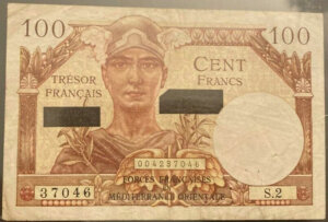 100 francs Suez type 1956