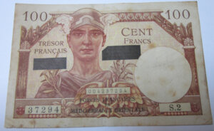 100 francs Suez type 1956