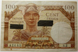 100 francs Suez type 1956