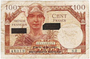 100 francs Suez type 1956