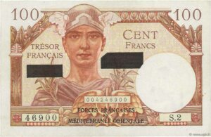 100 francs Suez type 1956