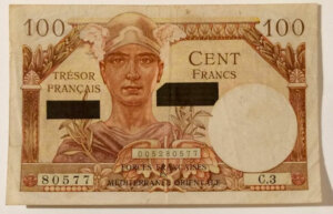 100 francs Suez type 1956