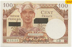 100 francs Suez type 1956