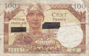 100 francs Suez type 1956