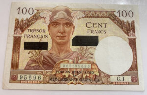 100 francs Suez type 1956