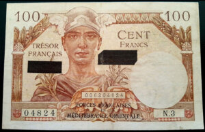 100 francs Suez type 1956