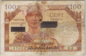 100 francs Suez type 1956