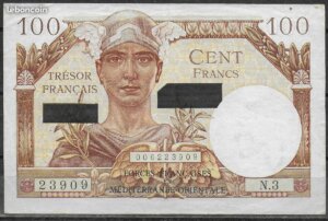 100 francs Suez type 1956