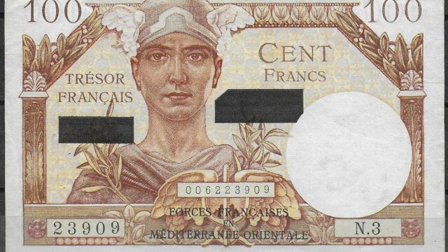 100 francs Suez type 1956