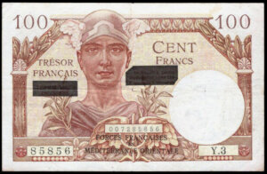 100 francs Suez type 1956