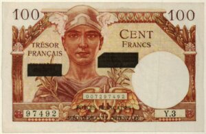 100 francs Suez type 1956