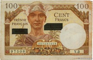 100 francs Suez type 1956