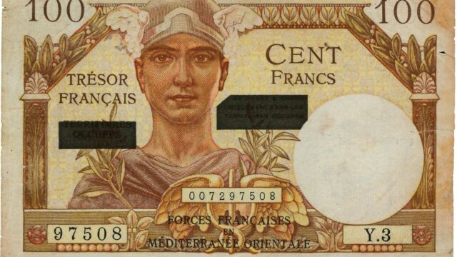 100 francs Suez type 1956