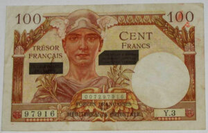 100 francs Suez type 1956