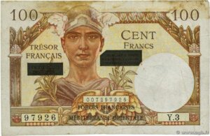 100 francs Suez type 1956