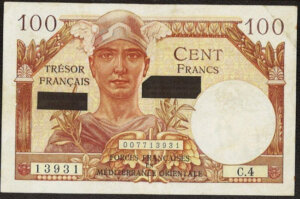 100 francs Suez type 1956