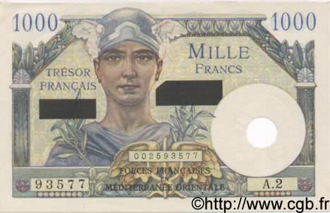 1000 francs Suez type 1956