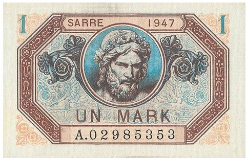 1 Mark Sarre type 1947