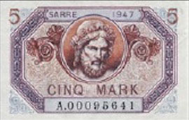 5 Mark Sarre type 1947