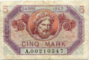 5 Mark Sarre type 1947