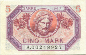 5 Mark Sarre type 1947