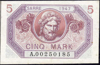 5 Mark Sarre type 1947