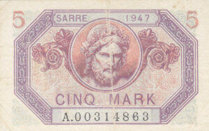 5 Mark Sarre type 1947