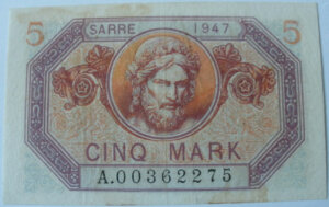 5 Mark Sarre type 1947