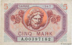 5 Mark Sarre type 1947