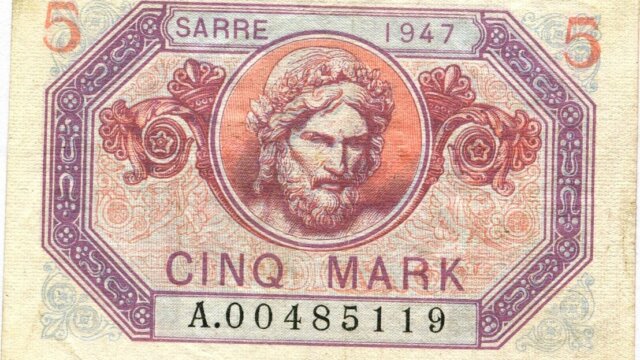 5 Mark Sarre type 1947