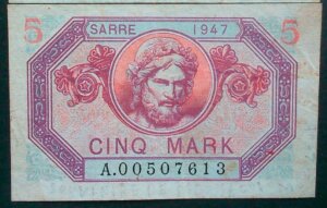 5 Mark Sarre type 1947