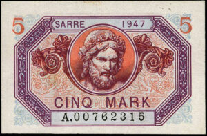 5 Mark Sarre type 1947