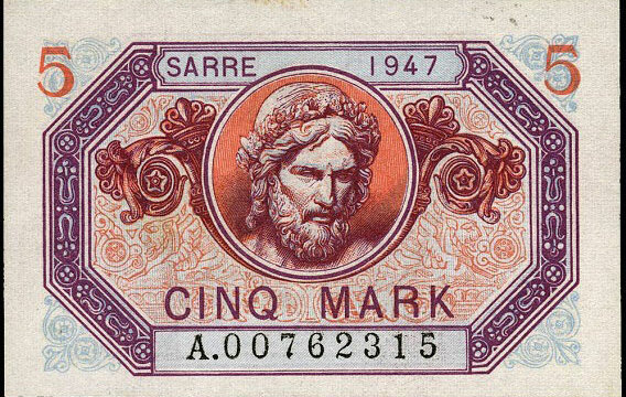 5 Mark Sarre type 1947