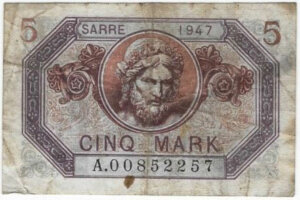 5 Mark Sarre type 1947