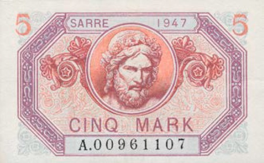 5 Mark Sarre type 1947