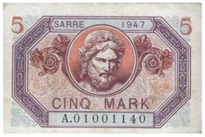 5 Mark Sarre type 1947