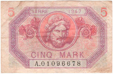 5 Mark Sarre type 1947