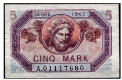 5 Mark Sarre type 1947