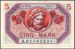 5 Mark Sarre type 1947