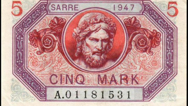 5 Mark Sarre type 1947